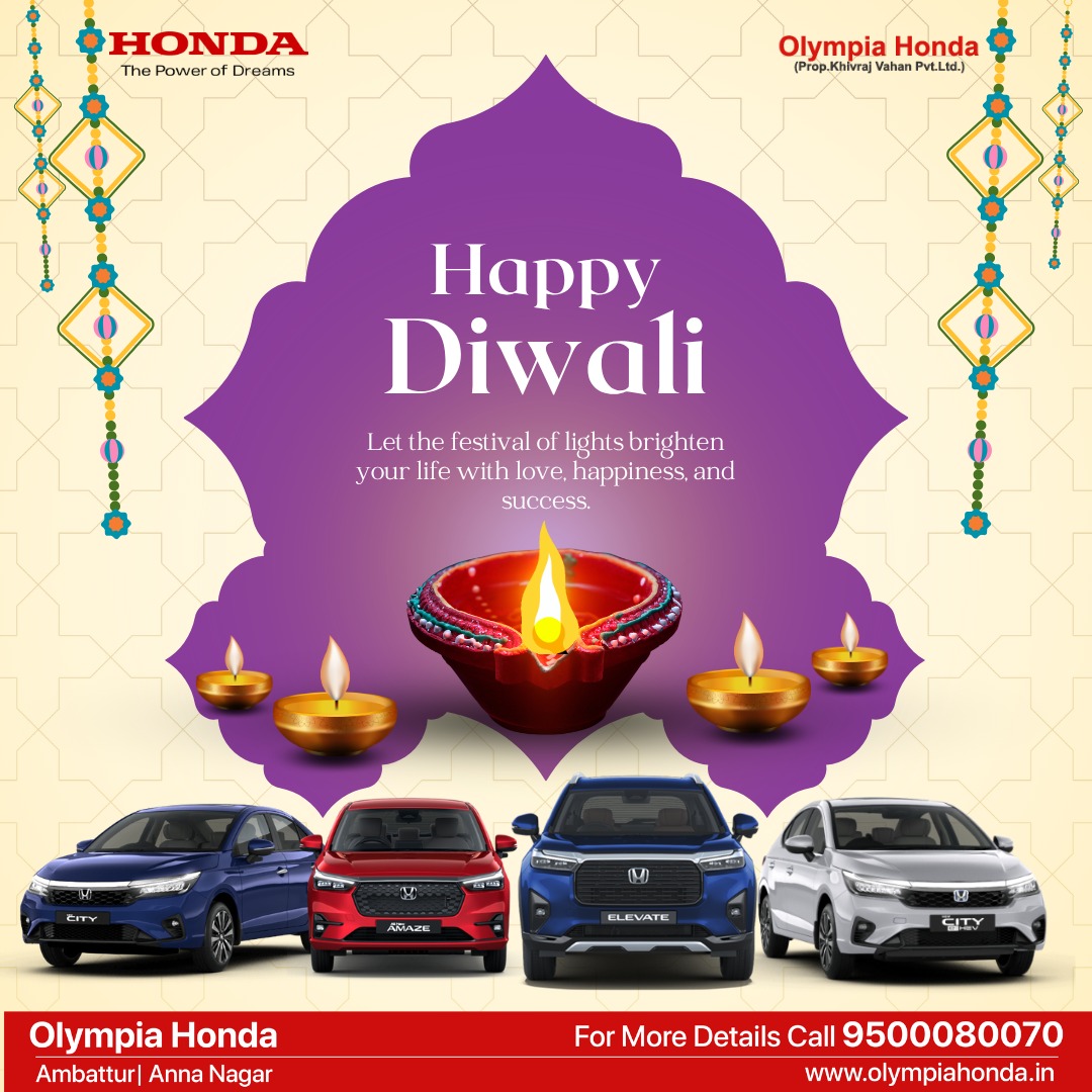 Olympia Honda - Happy Diwali - Oct'2025